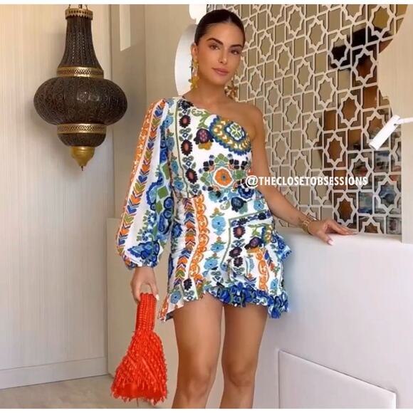 RARE!!! MANGO Asymmetrical Short Dress NWT - Picture 8 of 16